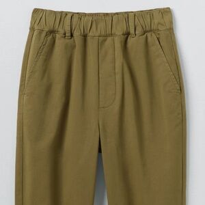 Toast Gabi Cotton Pull On Pants - Olive Leave color